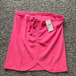 BRAND NEW AERIE Pink Drawstring Skirt